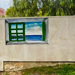 La svastica diventa una finestra sul verde: a Barletta piccolo capolavoro di street art