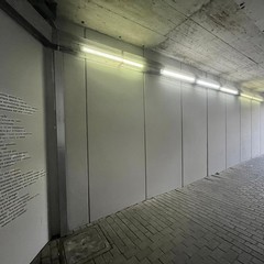 Lavori al sottopasso via Pertini