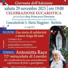 Locandina evento della Sottosezione Unitalsi di Barletta