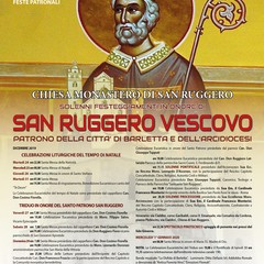 Locandina programma dei solenni festeggiamenti in onore di San Ruggero