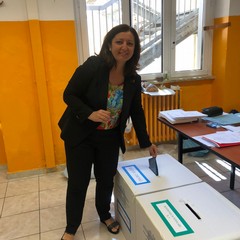 Maria Angela Carone al voto JPG