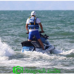 Le prove dell'Air Show delle Frecce Tricolori sul lungomare di Barletta