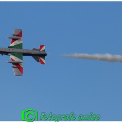 Le prove dell'Air Show delle Frecce Tricolori sul lungomare di Barletta