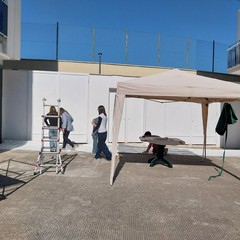 realizzazione murale Villaggio del Fanciullo