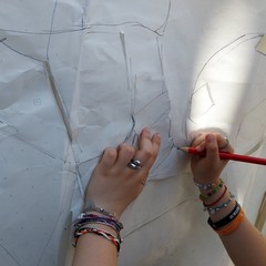 realizzazione murale Villaggio del Fanciullo