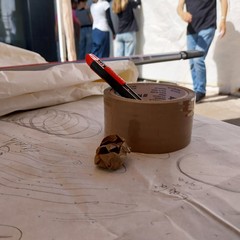 realizzazione murale Villaggio del Fanciullo