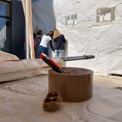realizzazione murale Villaggio del Fanciullo