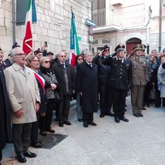 La targa in onore di Francesco Conteduca