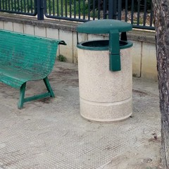 Pulizia nell'area di sosta a Canne della Battaglia