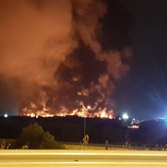 Incendio sulla Andria-Barletta