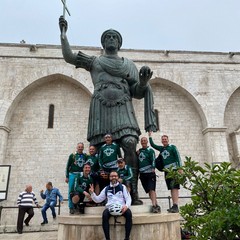 Pellegrini in bici a Barletta per il "Cammino di Guglielmo"