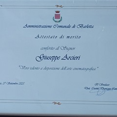 attestato di giuseppe arcieri