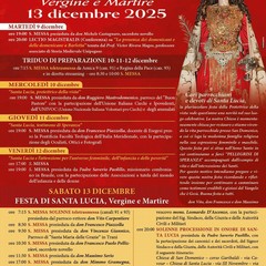 Festa di Santa Lucia a Barletta: il programma delle celebrazioni