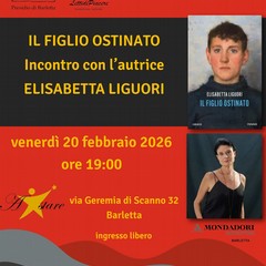 A Barletta la presentazione del libro" Il Figlio Ostinato" di Liguor