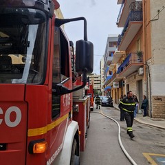Incendio in via Rizzitelli