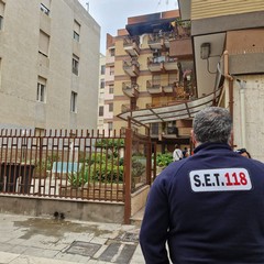 Incendio in via Rizzitelli