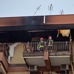 Incendio in via Rizzitelli