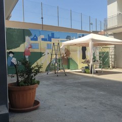 Murale dedicato al Villaggio del Fanciullo