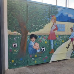 Murale dedicato al Villaggio del Fanciullo
