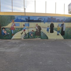 Murale dedicato al Villaggio del Fanciullo