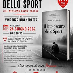 “Il lato oscuro dello Sport - che nessuno vuole vedere”: mercoledì a Barletta la presentazione del libro
