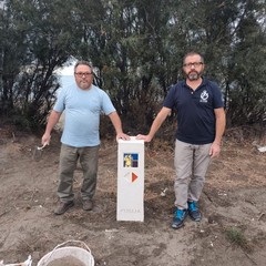 Abbattuto ancora il cippo della via Francigena Litoranea