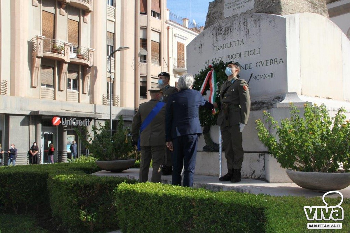 Unità Nazionale e Forza Armate, anche Barletta celebra il 4 novembre