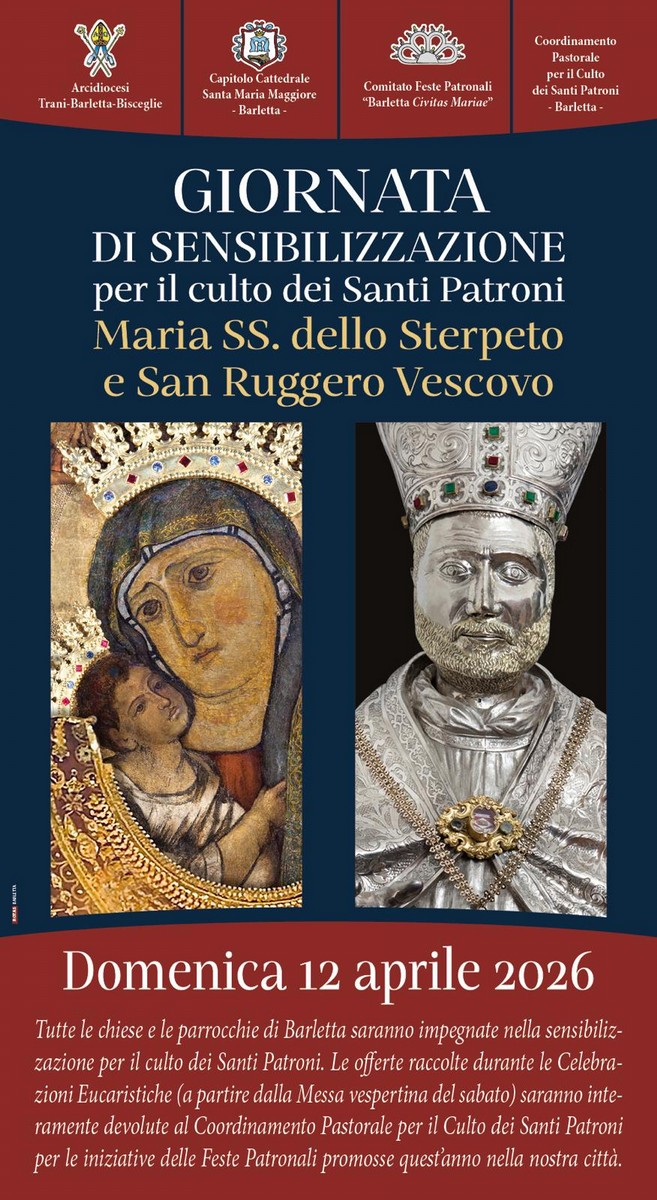 Locandina per il culto di Maria SS dello Sterpeto e San Ruggero Vescovo