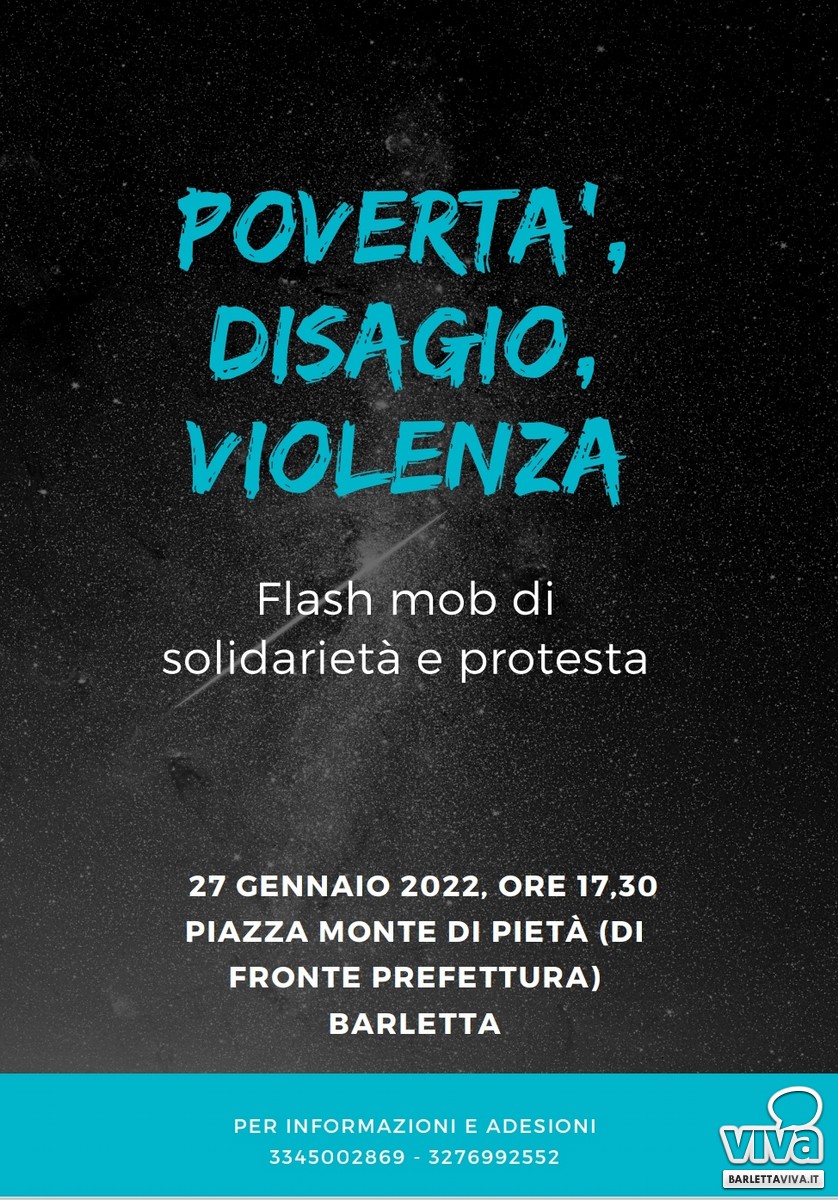 Povertà, disagio sociale e violenza. Flash mob