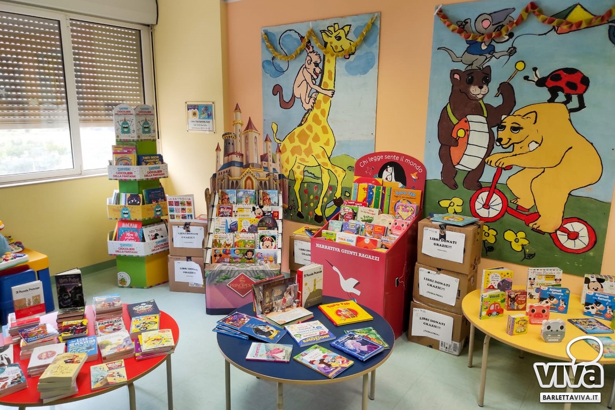 Una nuova biblioteca per i piccoli pazienti della Pediatria di Barletta