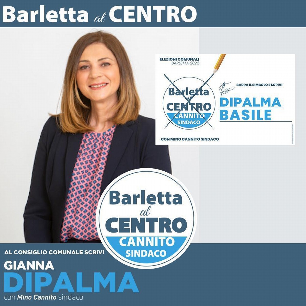 Gianna Dipalma candidata nella lista "Barletta al centro"