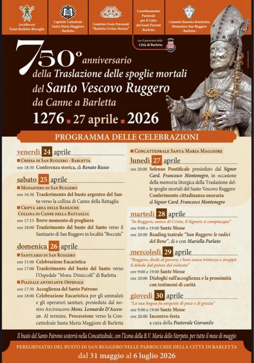 Locandina Traslazione di San Ruggero