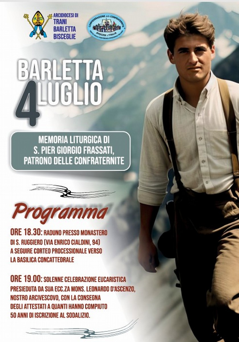 Le confraternite celebrano la memoria liturgica di San Pier Giorgio Frassati