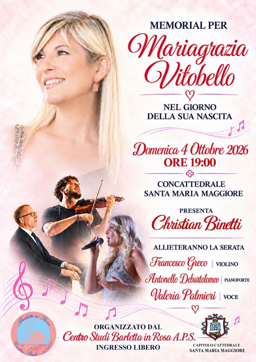 Memorial dedicato alla professoressa barlettana Mariagrazia Vitobello