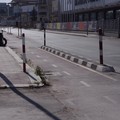 Via Foggia, degrado sulle piste ciclabili