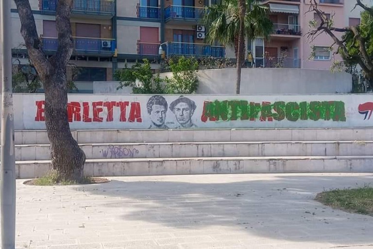 Barletta antifascista: murale vandalizzato