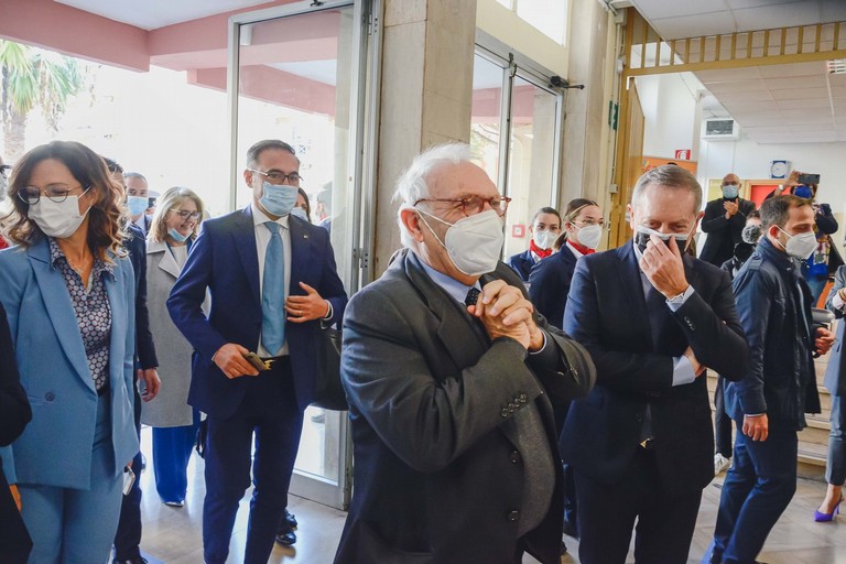 Ministro Bianchi in visita presso l'IISS N.Garrone. <span>Foto Garrone Press Agency </span>