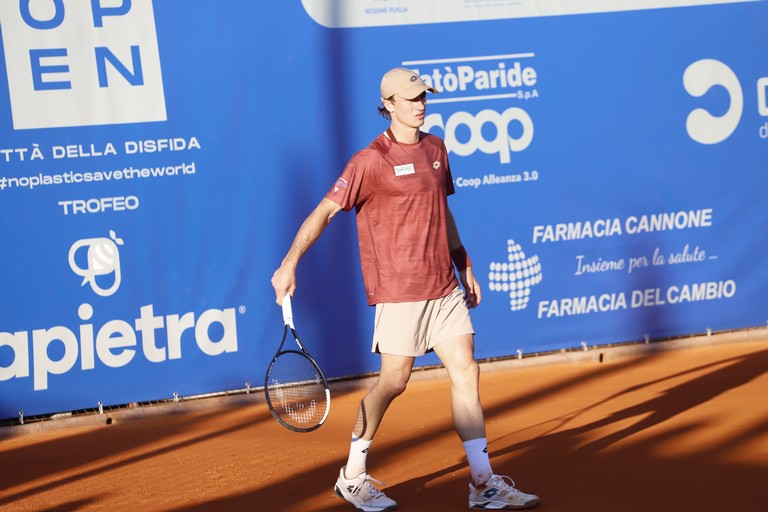 Il tennista austriaco Lukas Neumayer, finalista agli Open Barletta 2026. <span>Foto Cosimo Campanella</span>