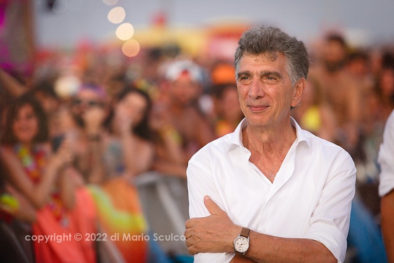 Il sindaco Cannito al Jova Beach Party. <span>Foto Mario Sculco</span>