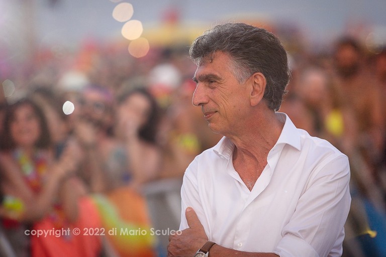 Il sindaco Cannito al Jova Beach Party. <span>Foto Mario Sculco</span>