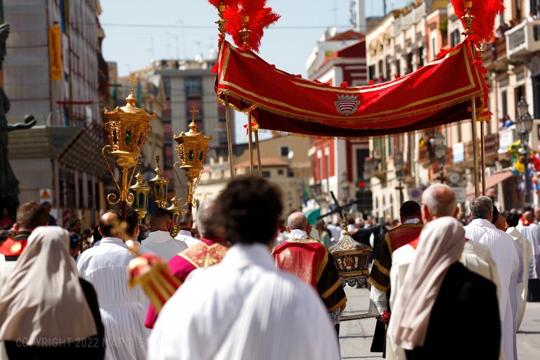 Processione eucaristico-penitenziale del Venerdì Santo 2022. <span>Foto Mario Sculco</span>