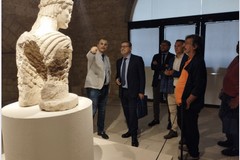 Il direttore generale dei Musei Massimo Osanna in visita a Barletta