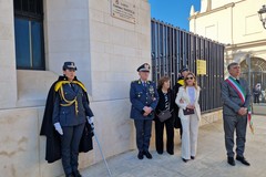 Guardia di Finanza di Barletta, la cerimonia di intitolazione di largo Gaetano Nanula