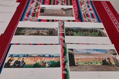 Quattro bozze per un murale nel rione Medaglie d'Oro