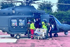 Bimbo di 18 mesi con problemi cardiaci trasportato in elicottero da Barletta a Taormina