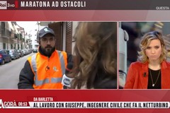 Giuseppe, ingegnere "netturbino": a Barletta le telecamere RAI di Agorà