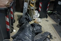 Rifiuti abbandonati nell'isola ecologica di Largo delle Palme, scattano sanzioni di 1000 euro