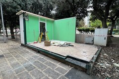 Chioschi dei giardini De Nittis, quasi ultimata la rimozione