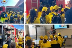 "Anch’io sono la Protezione Civile": i bambini in visita dai Vigili del Fuoco di Barletta