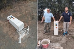 Abbattuto ancora il cippo della via Francigena Litoranea: «Non siamo rimasti a guardare»